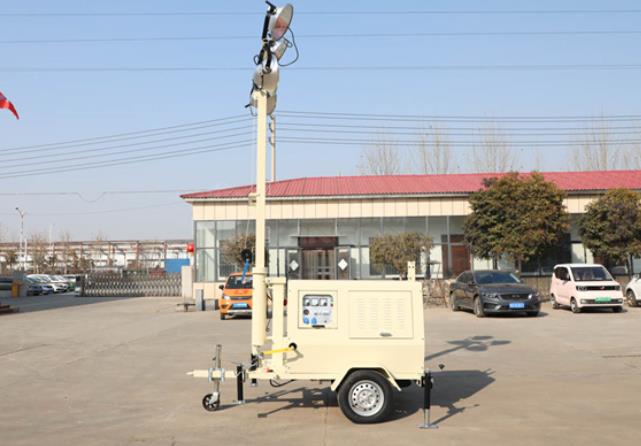 翔工的照明燈車，哪里需要哪里搬
